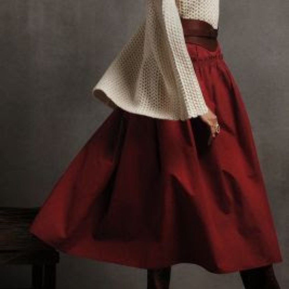 Anthropologie Maxi Circle Skirt